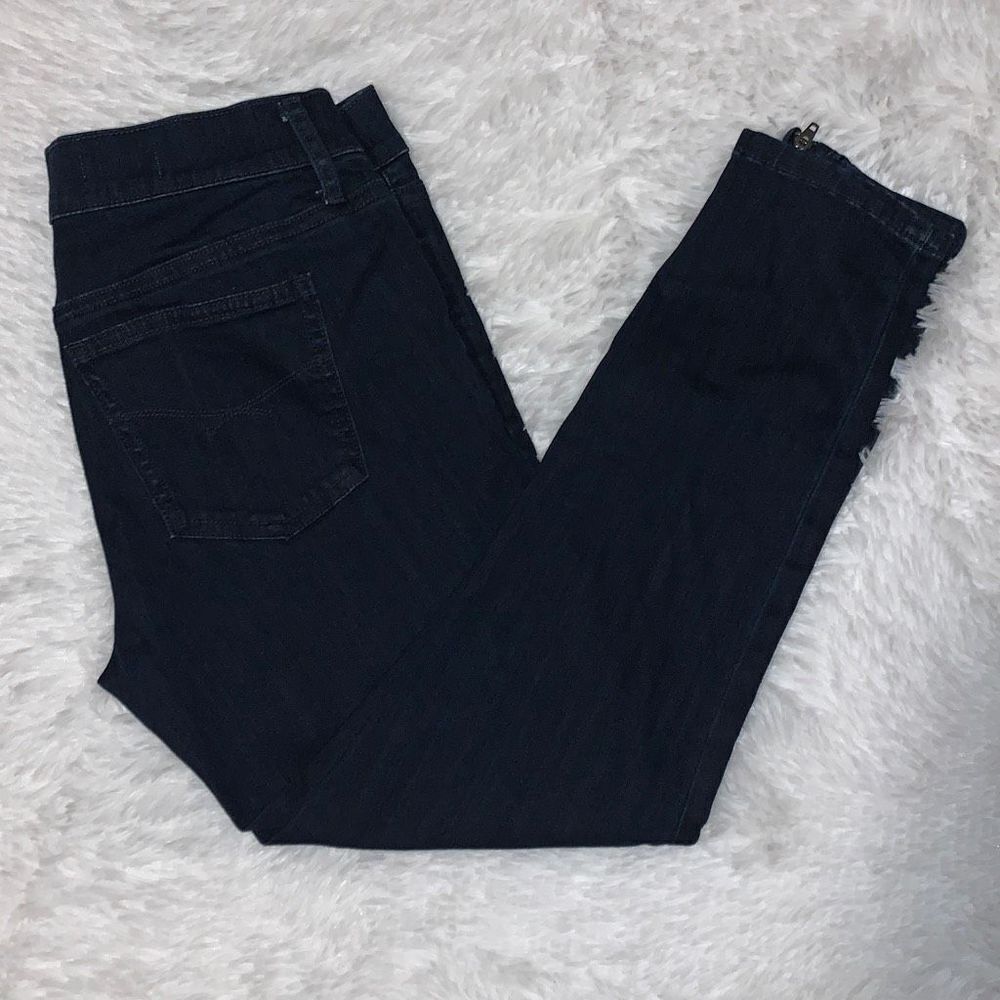 Gap 1969‎ Split Hem Dark Wash Skinny Jean 28/6P ￼